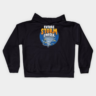 Funny Future Storm Chaser Tornado & Hurricane Pun Kids Hoodie